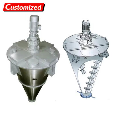 Bom preço. Misturador de parafuso cônico de aço inoxidável SUS316L personalizado de 50 litros para máquina de mistura de pó de processamento químico on-line