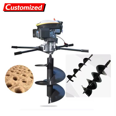 Bom preço. Máquina Portátil de Perfuração Helicoidal com Motor 2 Tempos Refrigerado a Ar para Perfuração Versátil de Terra e Gelo on-line