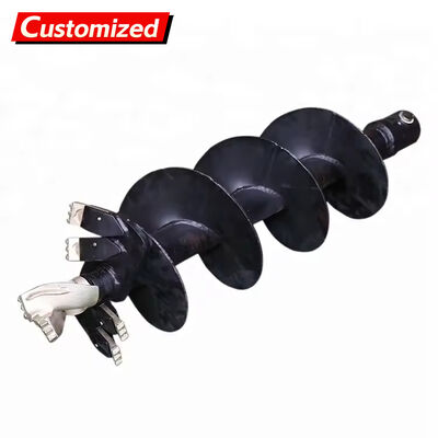 Bom preço. Auger de terra resistente à ferrugem de alta resistência à tração com projeto flexível para perfuração montada em trator em solo duro e congelado on-line