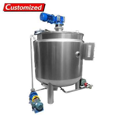 Bom preço. Tanque de mistura de aço inoxidável com aquecimento elétrico para indústrias alimentícias e químicas on-line