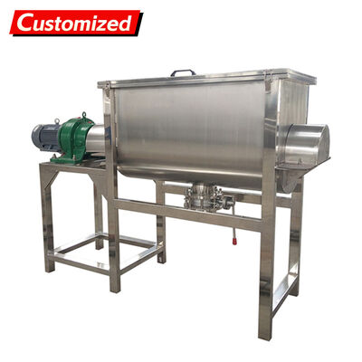 Bom preço. Misturador de fita de aço inoxidável com velocidade variável e capacidade de 1500L para mistura industrial on-line