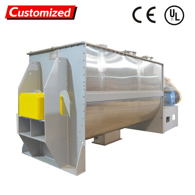 Bom preço. Misturador de pó horizontal de aço inoxidável de velocidade variável com capacidade de mistura de 500-1000 L on-line