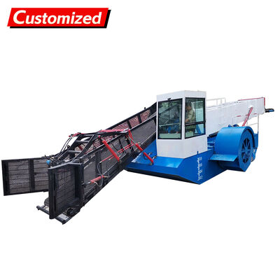 Bom preço. Aço inoxidável Skimmer de lixo hidráulico Barco de alta eficiência Recolhedora de plantas aquáticas personalizáveis on-line