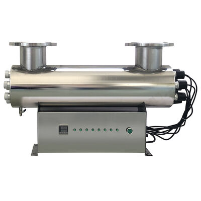 Bom preço. Esterilizador de água UV de alta potência de 320W com taxa de fluxo de 15 toneladas / hora e caixa de aço inoxidável 304 para purificação de água UVC On-line